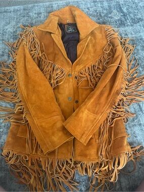Fringed Suede Real Leather Jacket